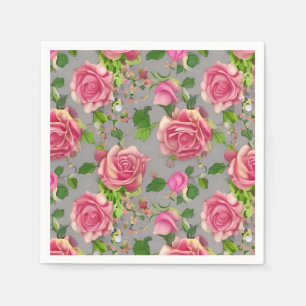 Elegantes Design der französischen Rose Garden Serviette
