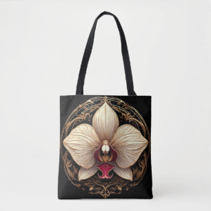 Elegantes Design der goldenen Orchidee