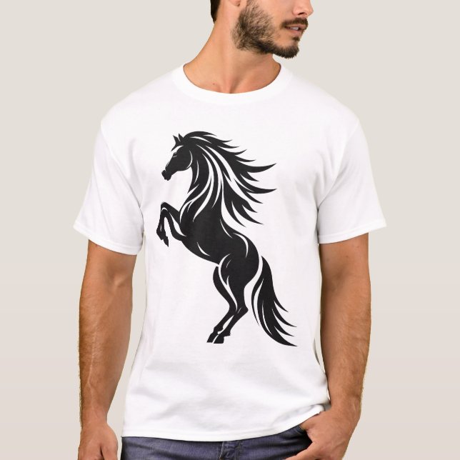 Elegantes Design der Silhouette T-Shirt (Vorderseite)