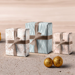 Elegantes Design des Meereslebens Geschenkpapier Set