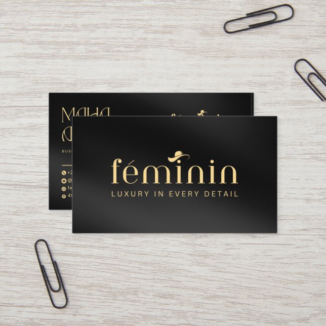 Elegantes Design für benutzerdefinierte Visitenkar Visitenkarte (Vorderseite/Rückseite Beispiel)