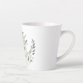 Elegantes Design für den weißen Blumenkranz Milchtasse