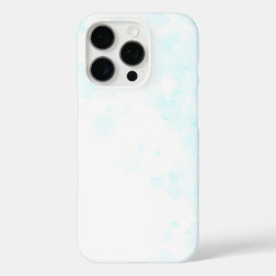 Elegantes Design in hellblau und weiß iPhone 16 Pro Hülle