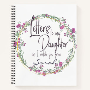 Elegantes Design lila Briefe Notizbuch