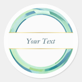 Elegantes Design Runder Aufkleber