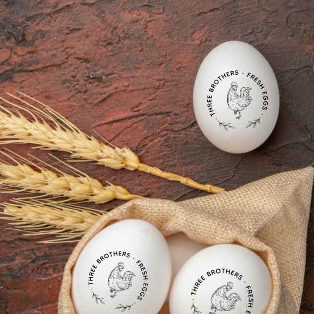 Elegantes Design | Rustikaler individueller Bauern Gummistempel (Von Creator hochgeladen)