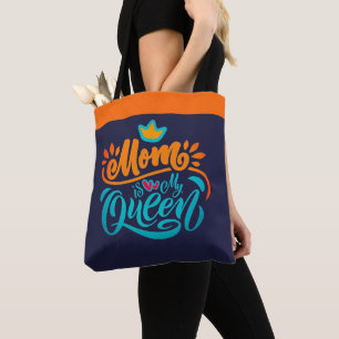 Elegantes Design Schriftzug Mama ist meine Königin