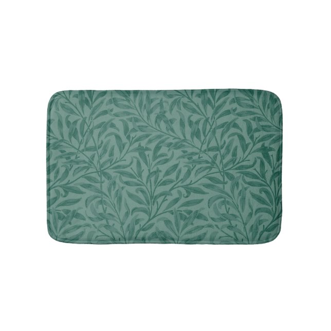 Elegantes Design Vintager Blätter Badematte (Vorderseite)
