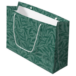 Elegantes Design Vintager Blätter Große Geschenktüte