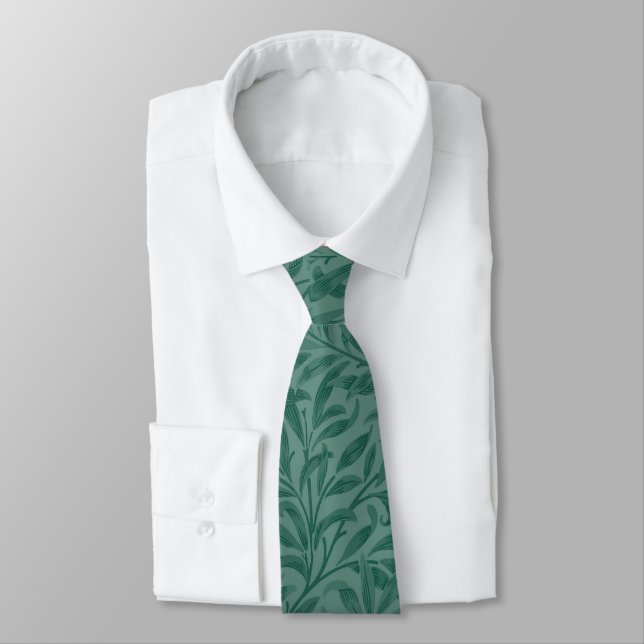 Elegantes Design Vintager Blätter Krawatte (Gebunden)