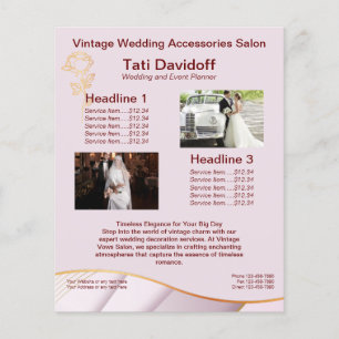 Elegantes Design Weichfarben Rosa Gold Flyer