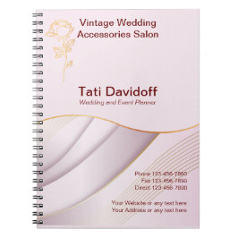 Elegantes Design Weichfarben Rosa Gold Notizblock