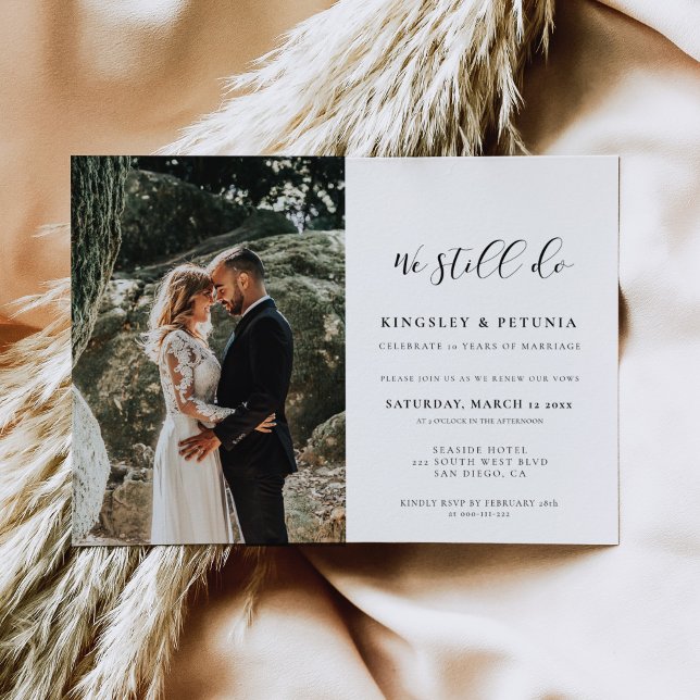 Elegantes Design Wir machen immer noch das Vow-Ern Einladung (Von Creator hochgeladen)