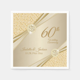 Elegantes Design zum 00. Hochzeitstag Serviette