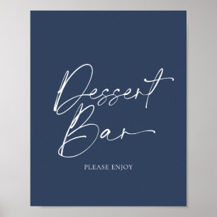 Elegantes "Dessert Bar" Paper Poster