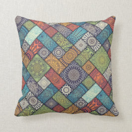 Elegantes diagonales BlumenWurfs-Kissen der Kissen