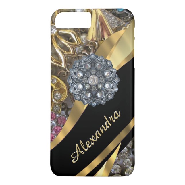 Elegantes diamante de imitación des Case-Mate iPhone hülle (Rückseite)