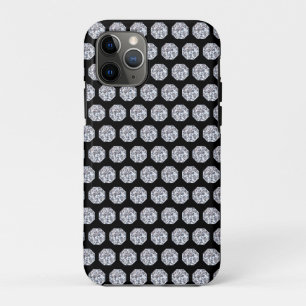 Elegantes Diamantmuster auf Schwarz Case-Mate iPhone Hülle