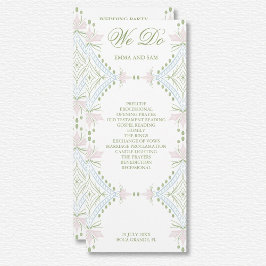 Elegantes Diamond-Hochzeitsprogramm