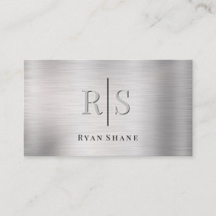 Elegantes DIY 3-D Monogramm & schwarzer Name gebür Visitenkarte