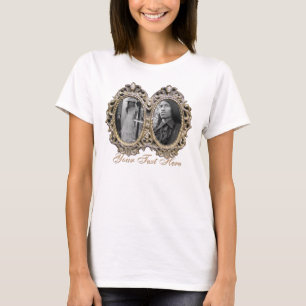 Elegantes Doppelrahmen-Shirt T-Shirt