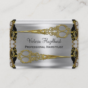 Elegantes Doppeltes Scissors französischen Visitenkarte