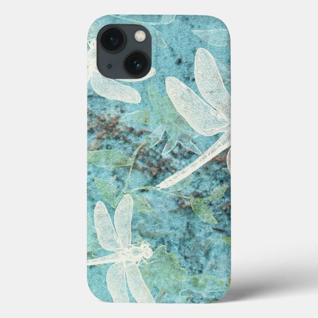 Elegantes Dragonflies-Muster Case-Mate iPhone Hülle (Rückseite)