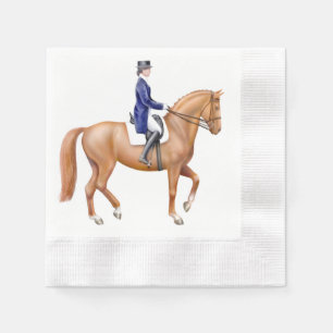 Elegantes Dressage-Pferdereiterpapierservietten Serviette