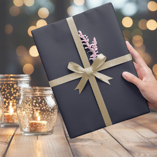 Elegantes, dunkelblaues Wrapping Paper Geschenkpapier