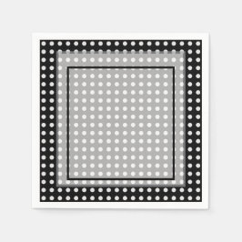 Elegantes dunkelgraues Rahmen-Monogramm in Schreib Serviette