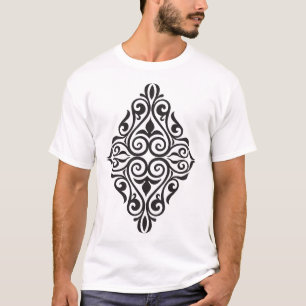 Elegantes dunkles florales Ornament – Dekorative B T-Shirt