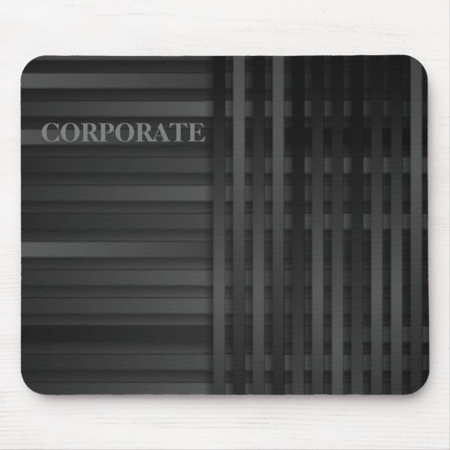 Elegantes dunkles graues Unternehmen Mousepad (Vorne)