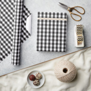 Elegantes dunkles Rastermuster Geschenkpapier