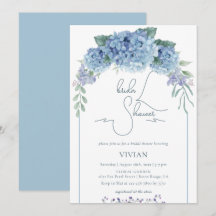 Elegantes Dusty Blue Floral Brautparty