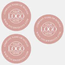 Elegantes Dusty Rose Geschäftslogo Werbeartikel
