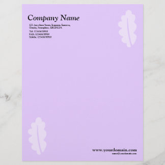 Elegantes Eichenholz Lila Briefbogen