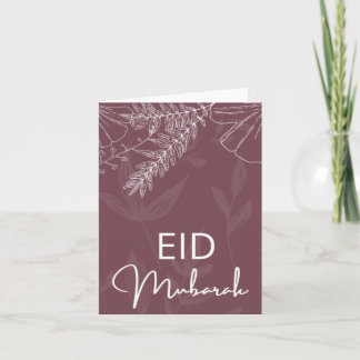 elegantes Eid Mubarak Karte