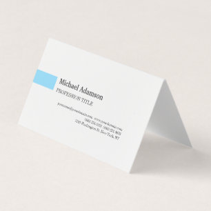 Elegantes Einfach Schlicht Minimalistisches Profil Visitenkarten