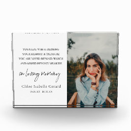 Elegantes Einfaches Beileid Fotoblock