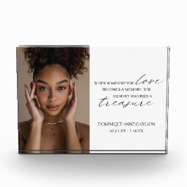 Elegantes Einfaches Beileid Fotoblock