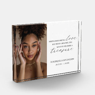 Elegantes Einfaches Beileid Fotoblock