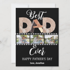 Elegantes einfaches Best Vater Ever Fathers Day Fo Feiertagskarte