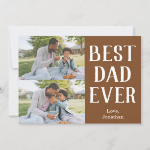 Elegantes einfaches Best Vater Ever Fathers Day Fo Feiertagskarte