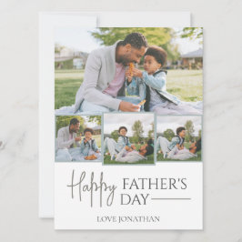 Elegantes einfaches Best Vater Ever Fathers Day Fo Feiertagskarte