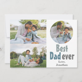 Elegantes einfaches Best Vater Ever Fathers Day Fo Feiertagskarte