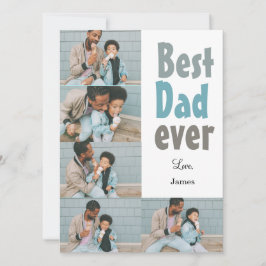 Elegantes einfaches Best Vater Ever Fathers Day Fo Feiertagskarte
