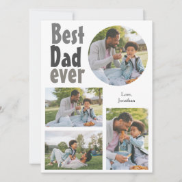 Elegantes einfaches Best Vater Ever Fathers Day Fo Feiertagskarte