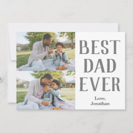 Elegantes einfaches Best Vater Ever Fathers Day Fo Feiertagskarte