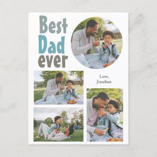 Elegantes einfaches Best Vater Ever Fathers Day Fo Feiertagspostkarte