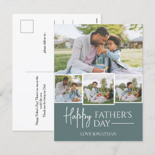 Elegantes einfaches Best Vater Ever Fathers Day Fo Feiertagspostkarte